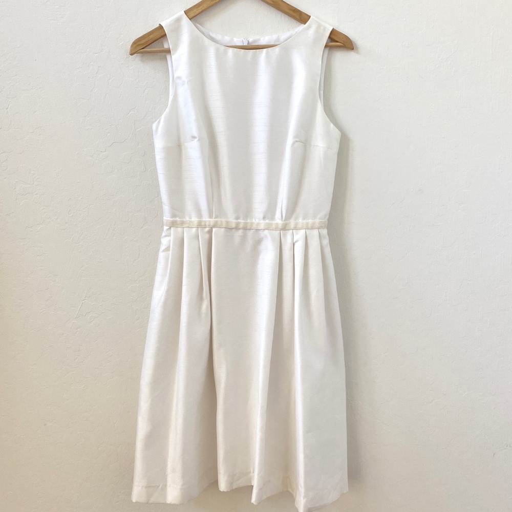 Lotus Grace white cocktail dress